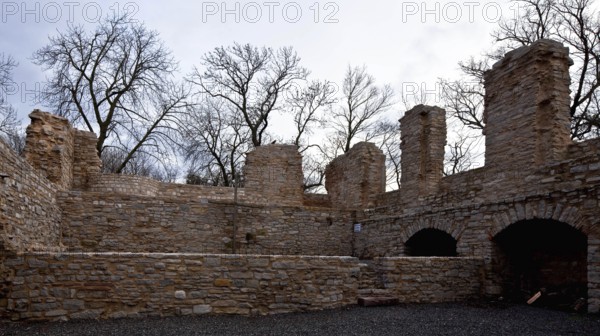 Mansfeld Castle 59196 Mittelort Castle Ruins of the Golden Hall building completed inside to the