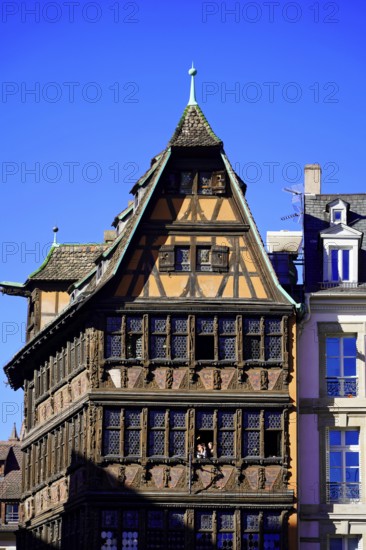 Kammerzell House, half-timbered house at the cathedral, Strasbourg, Strasbourg, Alsace, Impressive