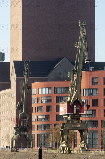 Duisburg, Inner Harbour, State Archive of North Rhine-Westphalia, built in 2010-2013 by the