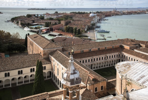 Venice, Church of San Giorgio Maggiore, 1565-1610 by Andrea Palladio, view from the tower into the