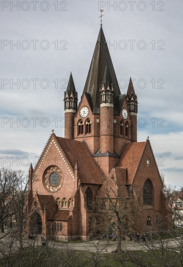 Halle S Rathenauplatz Pauluskirche Bildnr 1488 built 1900-03 by Paul Richard Schultze and others