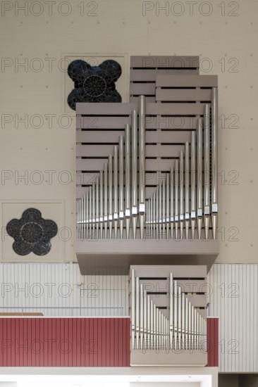 Hamburg, main church St. Nikolai, built in 1962 by Dieter and Gerhard Langmaack, baptistery organ