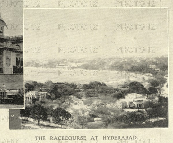 The racecourse at Hyderabad, 10th February 1906, Andhra Pradesh, India, Asia