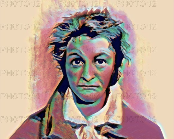 Ernst Theodor Amadeus Hoffmann, or E. T. A. Hoffmann, 1776 - 1822, German Romantic author of