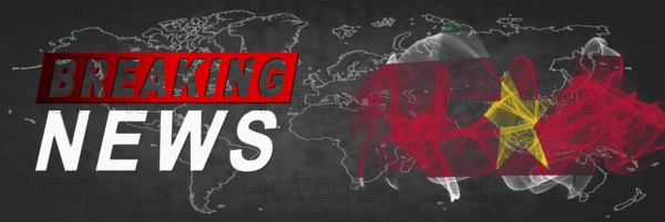 Suriname Breaking News, Smoke Flag Background