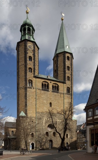 Goslar Market Church of St Cosmas and Damian 75000 built around 1165 West building spires end of