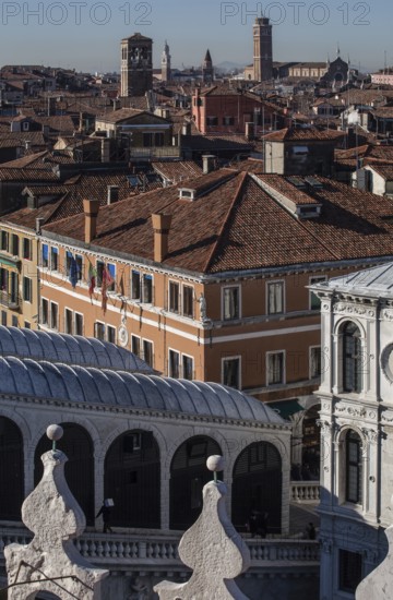 Italy Venice View from the roof of the Fondaca dei Tedeschi to the west -449 right the corner of