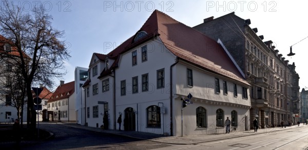 Halle Saale Francke Foundations Orphanage Bookshop 58458 View from north-west in front of 1706 ZUM