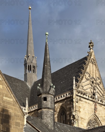 Halberstadt Cathedral 78701 new crossing ridge turret from 2010 in front the ridge turret of the