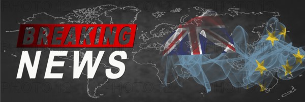 Tuvalu Breaking News, Smoke Flag Background