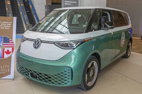 Detroit, Michigan USA - 10 January 2025 - The VW ID. Buzz electric van was named North American