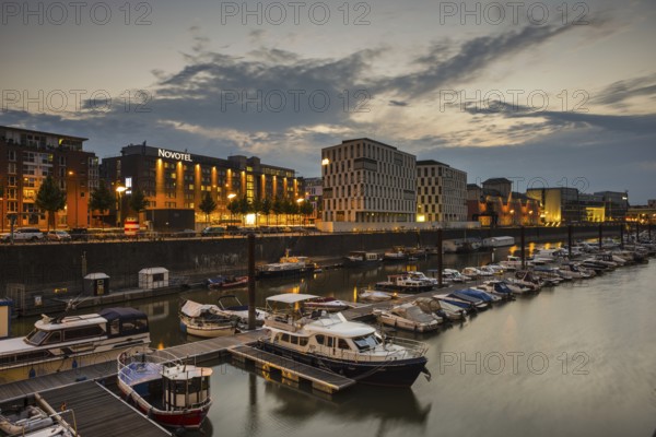 Marina, office building, Rheinauhafen, Cologne, North Rhine-Westphalia, Germany, Europe