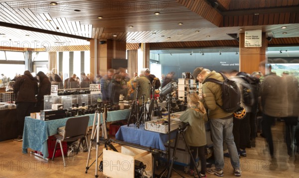 Customers and sales stands of a photo fair, Photo fair, Schwabendlandhalle, Fellbach,