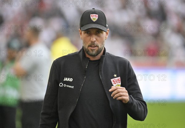 Coach Sebastian Hoeness VfB Stuttgart MHPArena, MHP Arena Stuttgart, Baden-Württemberg, Germany,