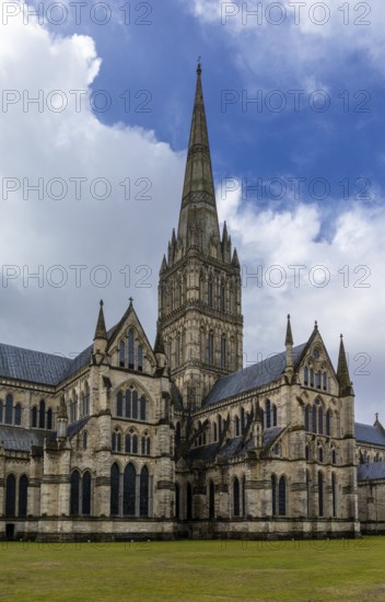 Salisbury, United Kingdom, 8 September, 2022: view of the exterior of the historic Salisbury