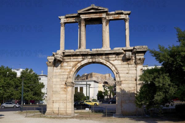 Athens Greece.The Hadrian's Arch