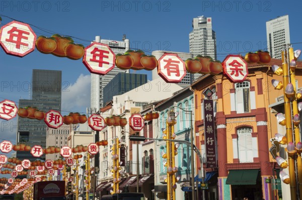 12.02.2018, Singapore, Republic of Singapore, Asia, Annual Chinese New Year street decorations