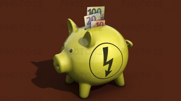 Symbolic image on the subject of saving energy
