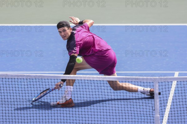 Tennis player Jack Draper of Great Britain in action at the US Open 2024 Championships, Billie Jean
