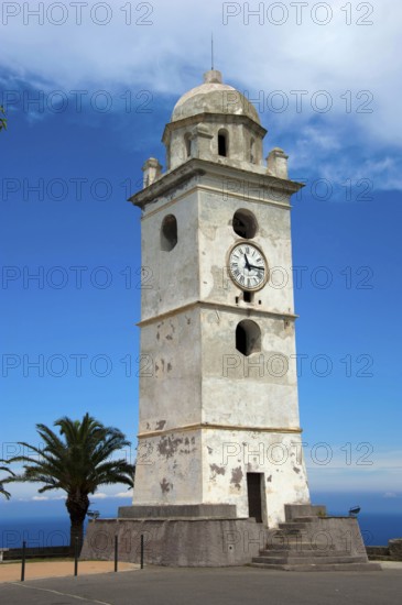 Clock Tower, Canari, Cap Corse, Corsica, France, West Coast, Europe