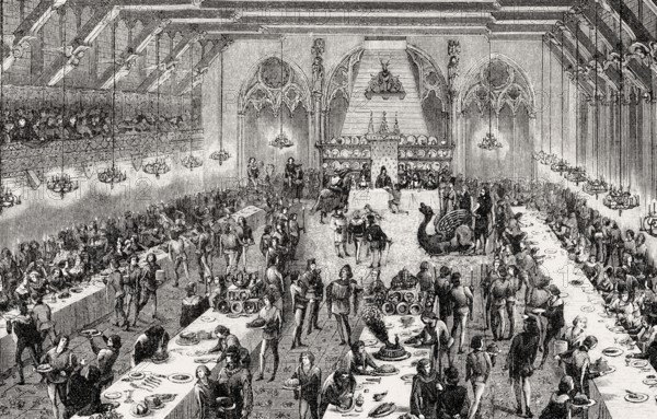 Banquet, Paris, France, Middle Ages, Europe