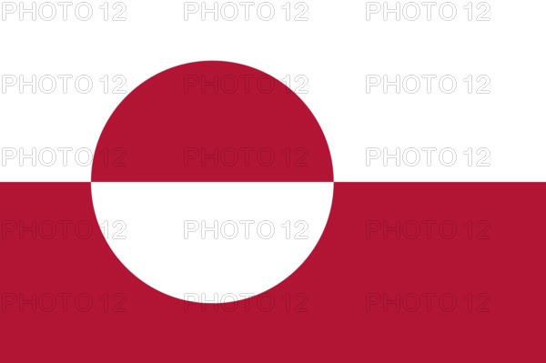 Flag of Greenland, Vector illustration