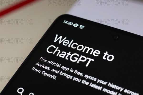 In this photo illustration, the home page of the ChatGPT application is displayed on the smartphone