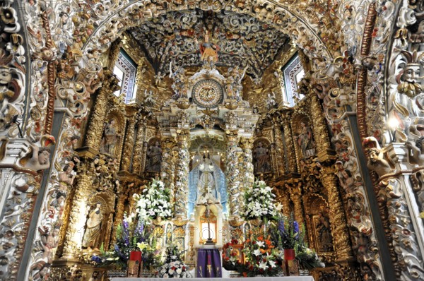 Church Iglesia Santa Maria de Tonantzintla, San Pedro Cholula, Puebla, Mexico, Latin America, North