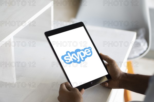 Skype Mobile Logo on smartphone