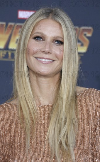 Gwyneth Paltrow at the premiere of Disney and Marvel's 'Avengers: Infinity War' held at the El