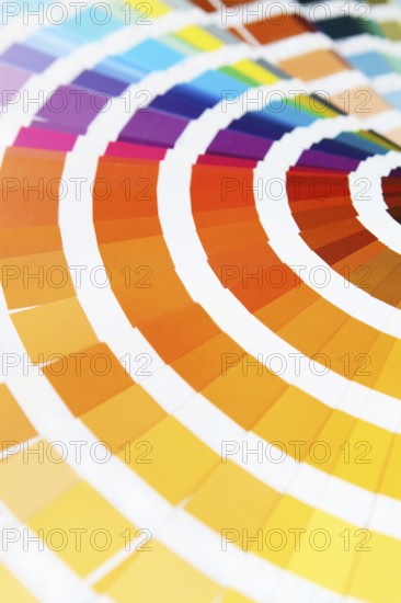 Pantone sample colors catalogue. Close up. Macro