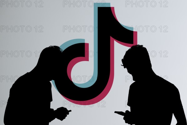 Business person using phone background tiktok