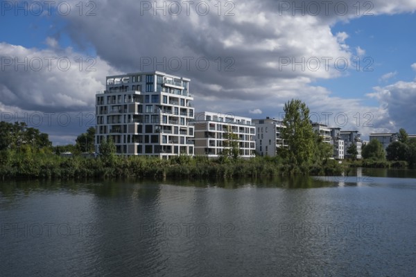 Schwerin, Mecklenburg-Vorpommern, Germany, Luxury flats on the shores of Ziegeinnensee lake, Europe