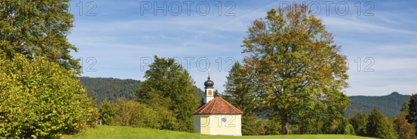 Maria Rast Chapel, Buckelwiesen between Mittenwald and Krün, Werdenfelser Land, Upper Bavaria,