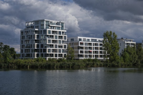 Schwerin, Mecklenburg-Vorpommern, Germany, Luxury flats on the shores of Ziegeinnensee lake, Europe