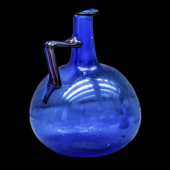 Globular belly jug, glass jugs and bottles from the 1st-3rd century, Museo Archeologico Concordiese