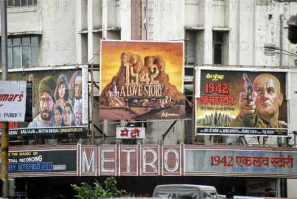 Film poster of 1942 A Love Story at Metro theatre, bombay mumbai, maharashtra, India, Asia