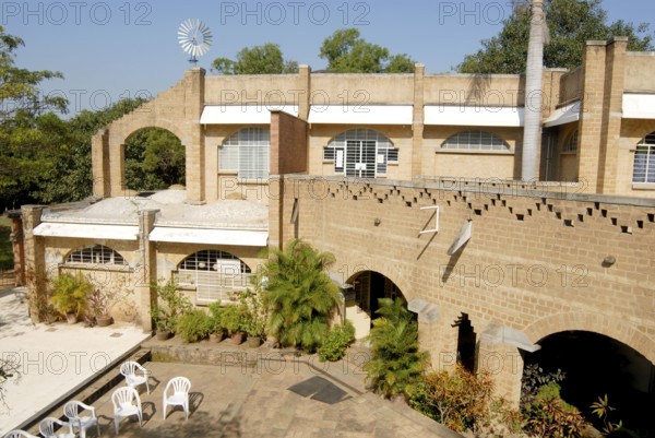 The Visitors Centre giving an overview of aims, activities and life of Auroville 1968, district