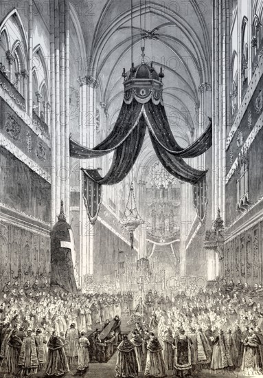Funeral celebration for François-Nicholas-Madeleine Morlot, Archbishop of Paris, Notre-Dame de