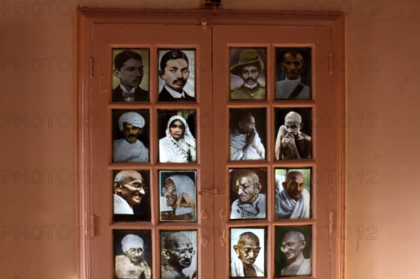 Photographs of Mahatma Gandhi with wife Kasturba Gandhi at Satyagraha Ashram founded in 25-May-1915