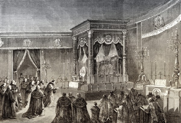 Blessing by the clergy of Paris for François-Nicholas-Madeleine Morlot, former Archbishop of Paris,