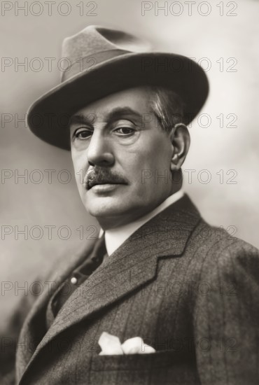 Giacomo Puccini, 1858 –1924, Italian composer, digitally edited according to a photograph