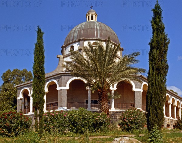 Church on the Mount of Beatitudes, Tabgha, Israel, Asia