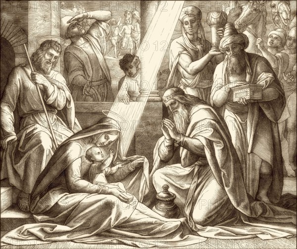 The biblical Magi, by Julius Schnorr von Carolsfeld