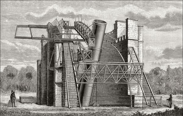 Leviathan of Parsonstown, built by William Parsons, 3rd Earl of Rosse at Birr Castle, Parsonstown,