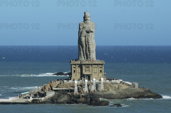 Vivekananda Rock Memorial built in 1970, Kanyakumari, India, Asia
