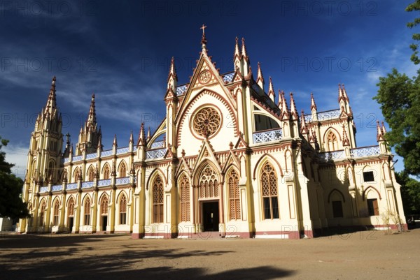 Saint Mary cathedral constructed in 1916, Madurai, Tamil Nadu, India, Asia