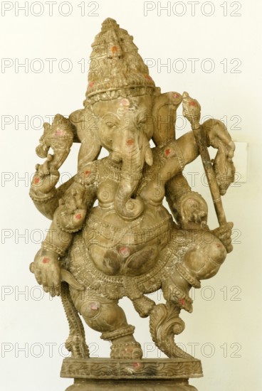 Dancing lord Ganesha at the Visitors Centre giving an overview of aims, activities and life of