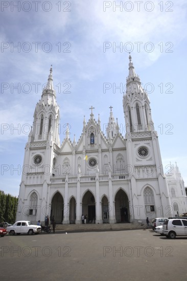 Basilica of Our Lady of Dolours with three tower front tower 146 ft high and rear Bible tower 260
