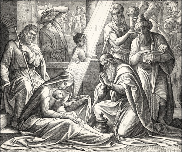 The biblical Magi, by Julius Schnorr von Carolsfeld